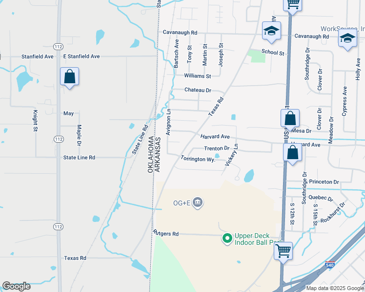map of restaurants, bars, coffee shops, grocery stores, and more near 312 Tremont Circle in Fort Smith