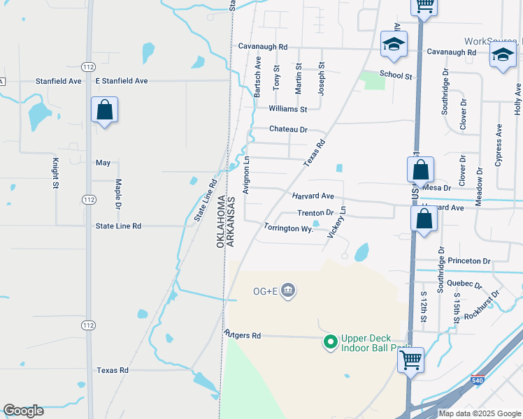 map of restaurants, bars, coffee shops, grocery stores, and more near 312 Tremont Circle in Fort Smith