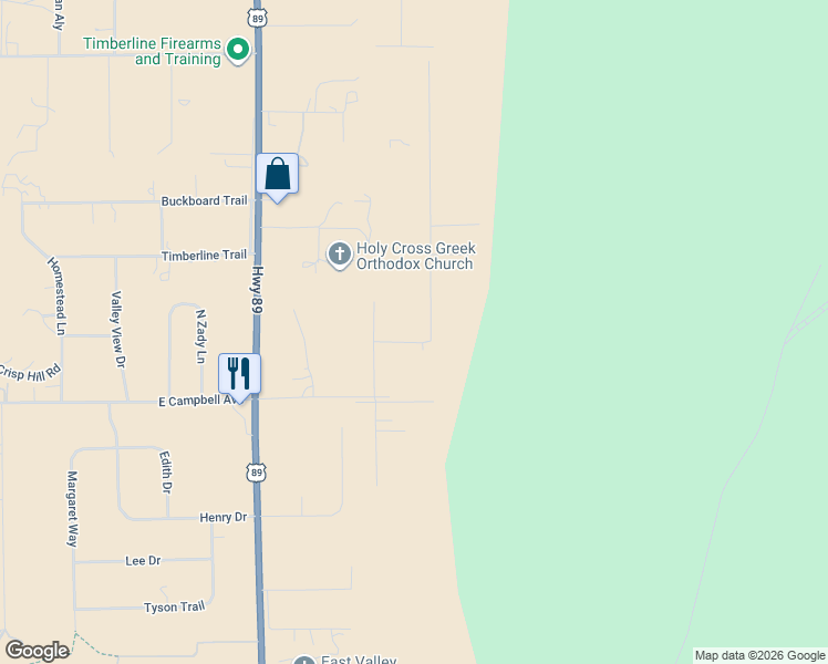 map of restaurants, bars, coffee shops, grocery stores, and more near 11380 North Onika Lane in Flagstaff