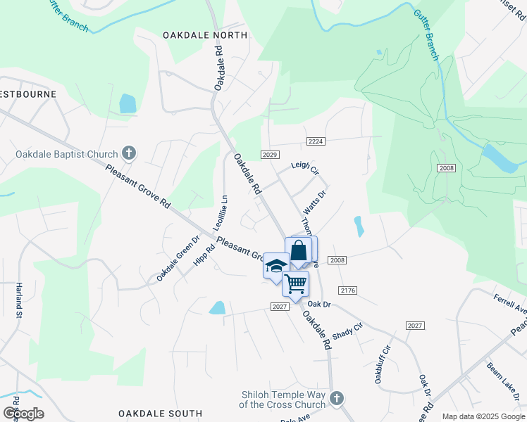 map of restaurants, bars, coffee shops, grocery stores, and more near 5904 Crape Myrtle Lane in Charlotte