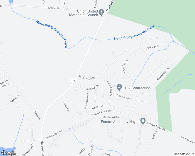 map of restaurants, bars, coffee shops, grocery stores, and more near 190 Wood Point Drive in Lillington
