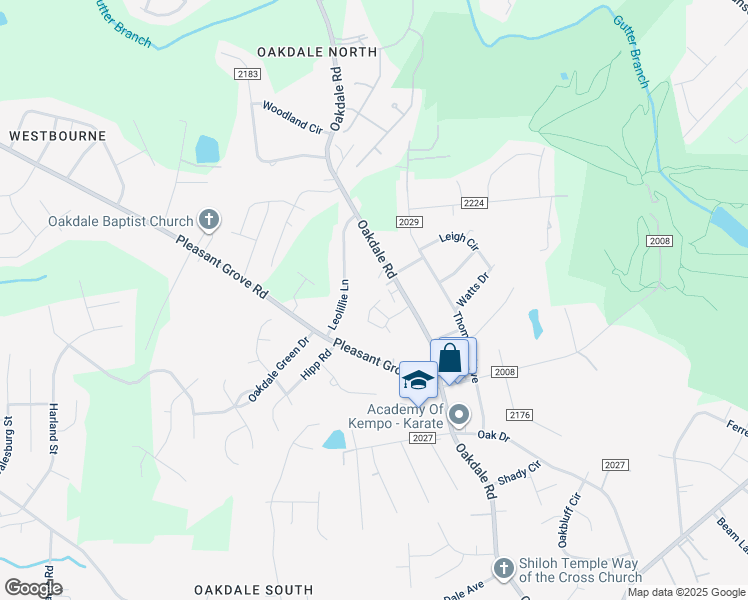 map of restaurants, bars, coffee shops, grocery stores, and more near 6013 Crape Myrtle Lane in Charlotte