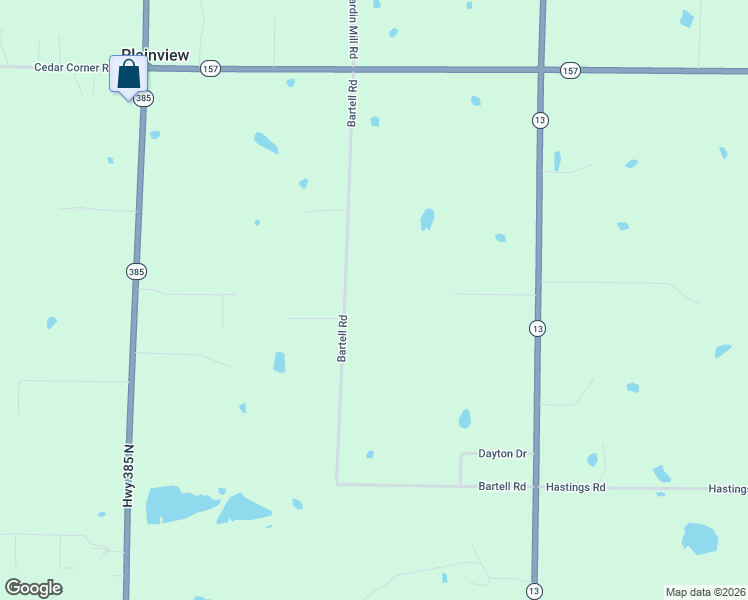 map of restaurants, bars, coffee shops, grocery stores, and more near 254 Bartell Road in Judsonia