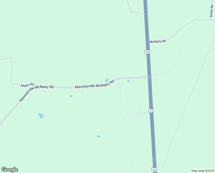 map of restaurants, bars, coffee shops, grocery stores, and more near 374 Masseyville McNairy Road in Finger