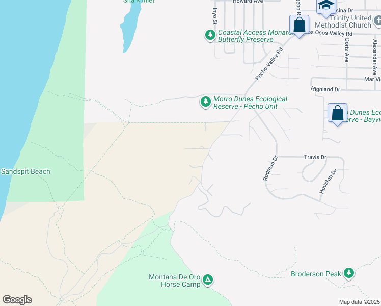 map of restaurants, bars, coffee shops, grocery stores, and more near 85 Costa Azul in San Luis Obispo County