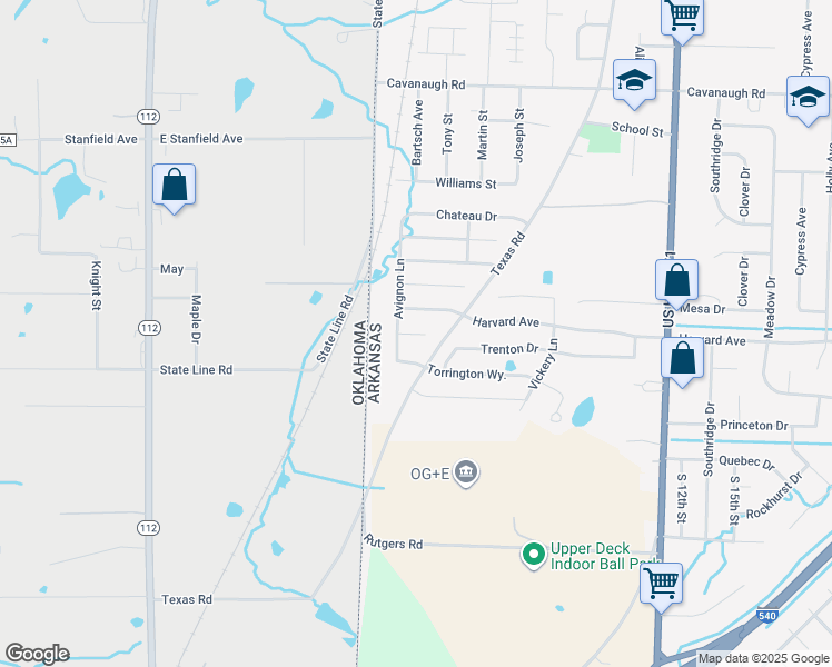 map of restaurants, bars, coffee shops, grocery stores, and more near 312 Tremont Circle in Fort Smith
