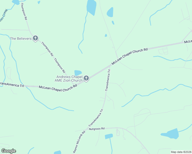 map of restaurants, bars, coffee shops, grocery stores, and more near 2951 McLean Chapel Church Road in Bunnlevel