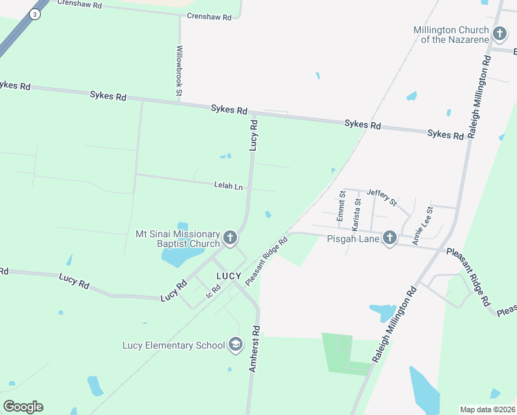 map of restaurants, bars, coffee shops, grocery stores, and more near 4161 Lucy Road in Millington