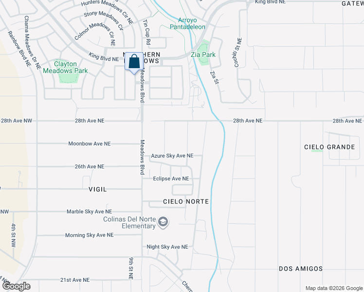 map of restaurants, bars, coffee shops, grocery stores, and more near 73 Las Colonias in Rio Rancho