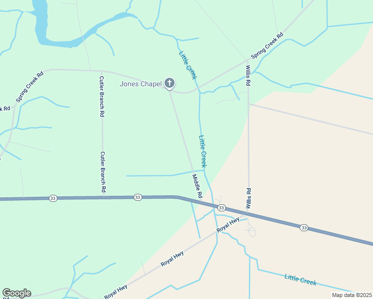 map of restaurants, bars, coffee shops, grocery stores, and more near Middle Road in Beaufort County