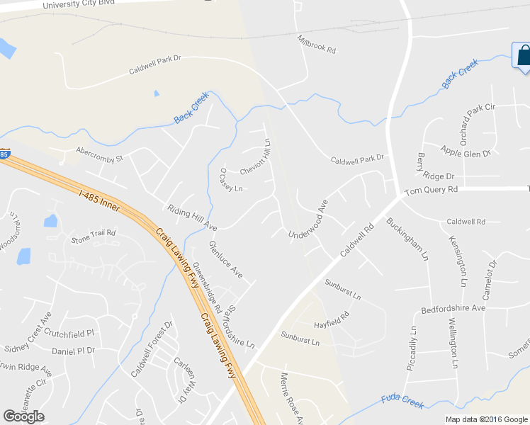 map of restaurants, bars, coffee shops, grocery stores, and more near 4024 Evelyn Avenue in Charlotte