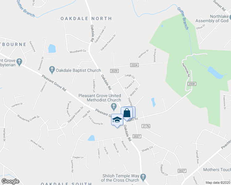 map of restaurants, bars, coffee shops, grocery stores, and more near 5914 Crape Myrtle Lane in Charlotte