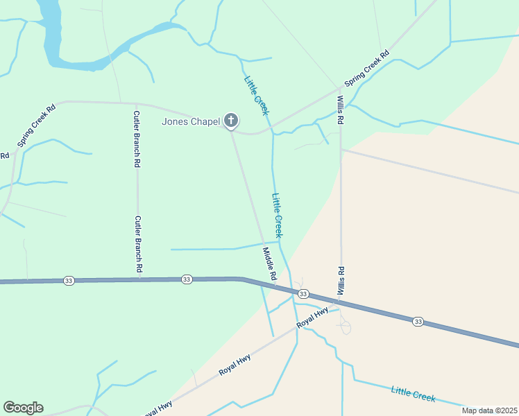 map of restaurants, bars, coffee shops, grocery stores, and more near Middle Road in Beaufort County