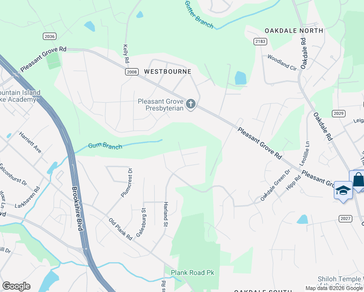 map of restaurants, bars, coffee shops, grocery stores, and more near 7326 Larwill Lane in Charlotte
