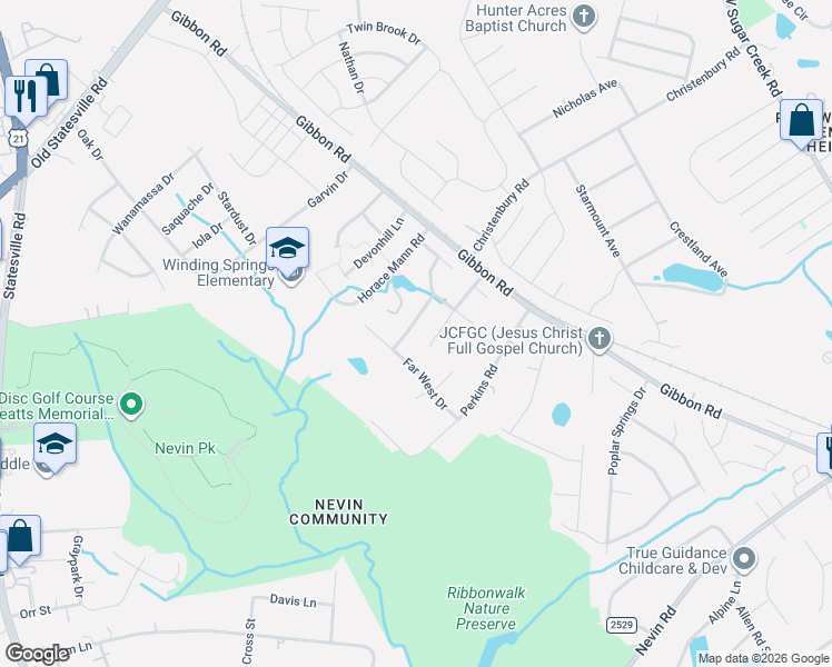 map of restaurants, bars, coffee shops, grocery stores, and more near in Charlotte