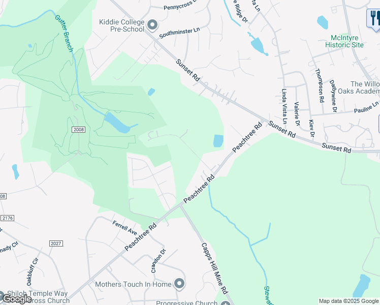 map of restaurants, bars, coffee shops, grocery stores, and more near 5708 Mingus Road in Charlotte