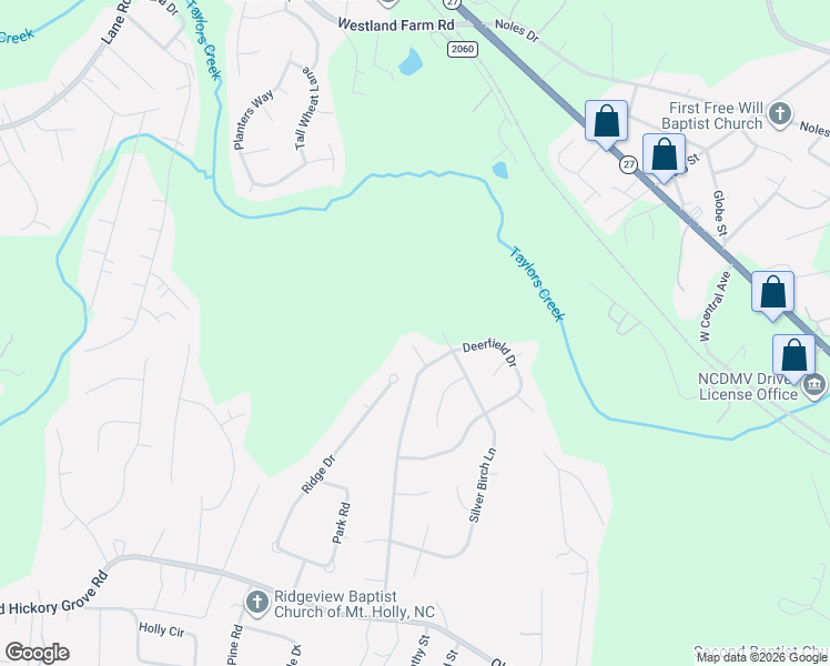 map of restaurants, bars, coffee shops, grocery stores, and more near 112 Pine Bluff Court in Mount Holly