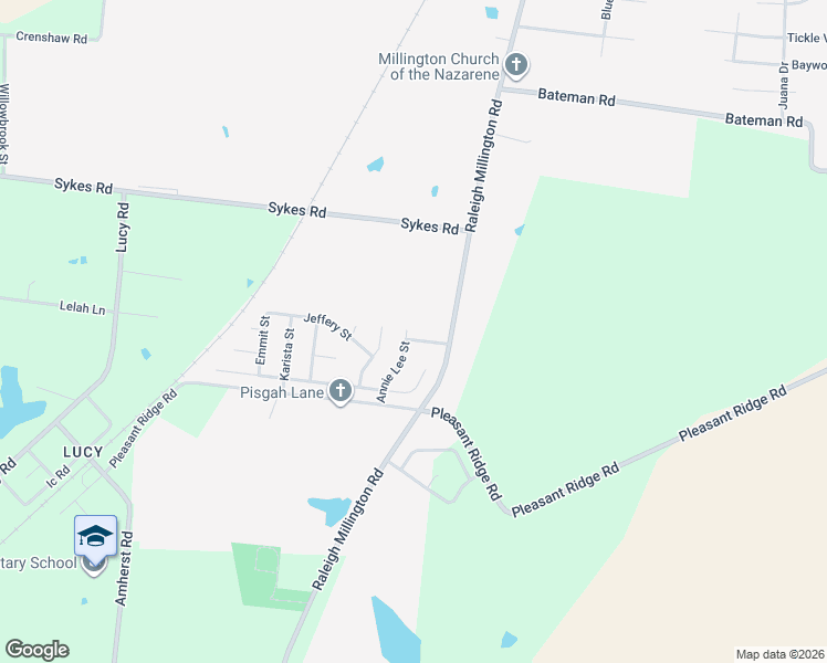 map of restaurants, bars, coffee shops, grocery stores, and more near 6568 Misslow Cove in Millington
