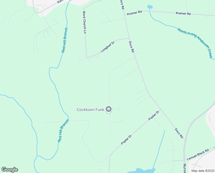 map of restaurants, bars, coffee shops, grocery stores, and more near 366 Colonial Hills Drive in Lillington