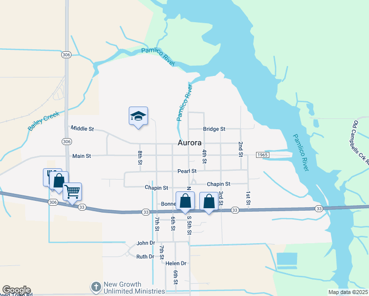 map of restaurants, bars, coffee shops, grocery stores, and more near in Aurora
