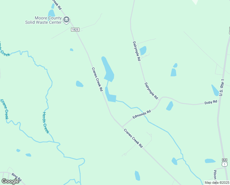 map of restaurants, bars, coffee shops, grocery stores, and more near 645 Cranes Creek Road in Cameron