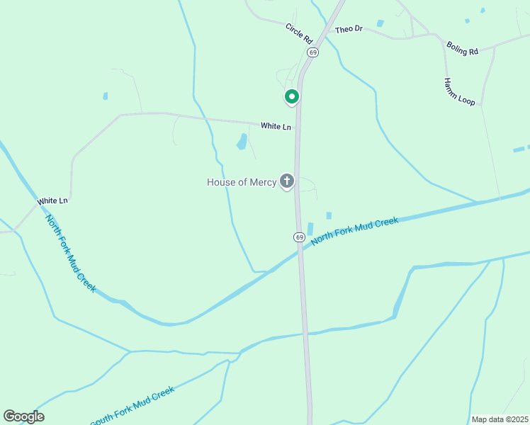 map of restaurants, bars, coffee shops, grocery stores, and more near 29555 State Highway 69 in Hardin