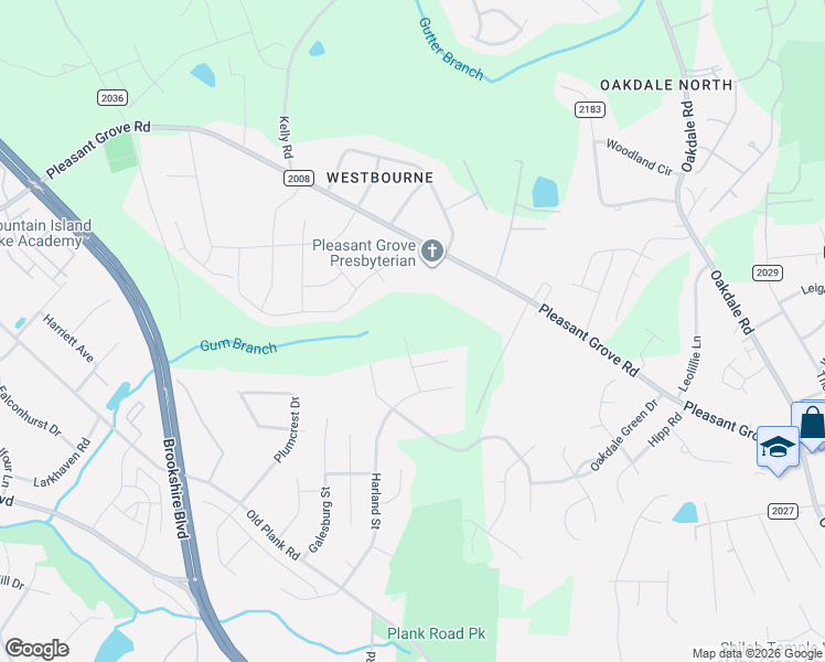 map of restaurants, bars, coffee shops, grocery stores, and more near 7326 Larwill Lane in Charlotte