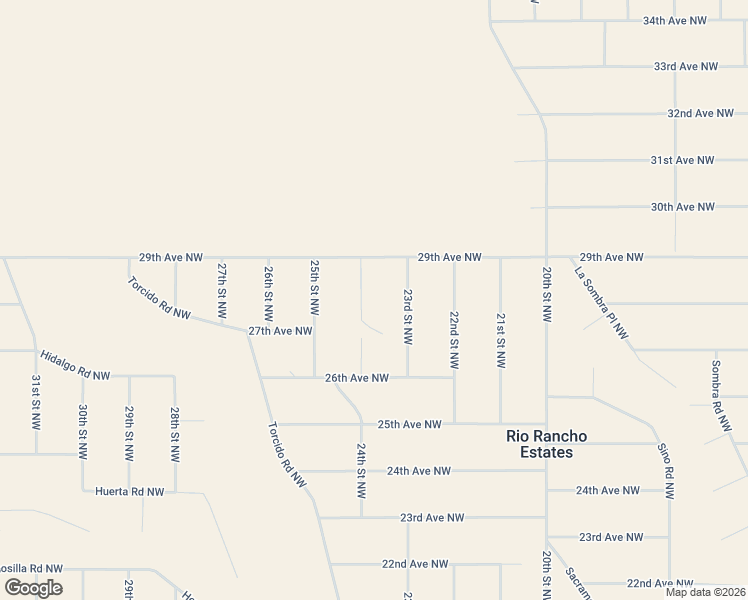 map of restaurants, bars, coffee shops, grocery stores, and more near 23rd Street Northwest in Rio Rancho