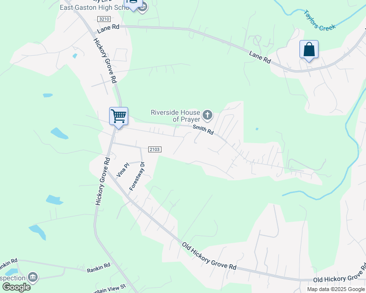 map of restaurants, bars, coffee shops, grocery stores, and more near 135 Greendale Drive in Mount Holly