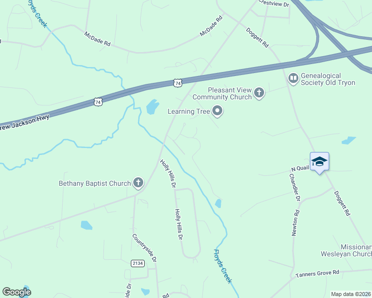 map of restaurants, bars, coffee shops, grocery stores, and more near 180 Whispering Pines Circle in Forest City