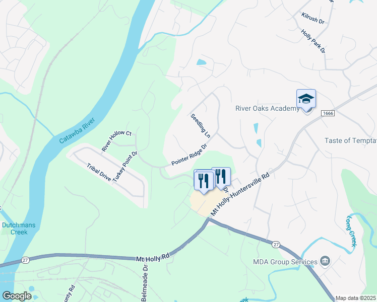 map of restaurants, bars, coffee shops, grocery stores, and more near 10210 Covingtonwood Drive in Charlotte