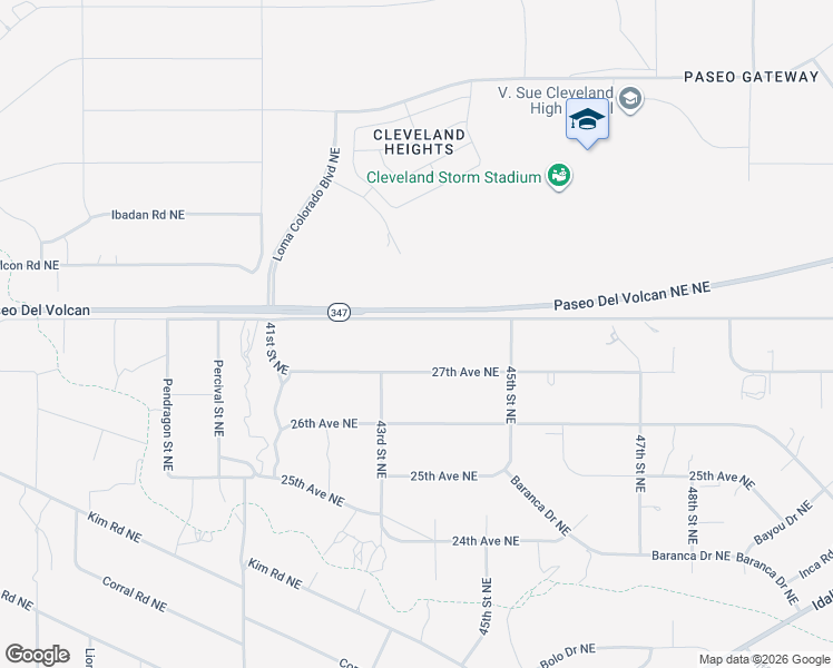 map of restaurants, bars, coffee shops, grocery stores, and more near 28th Avenue Northeast in Rio Rancho