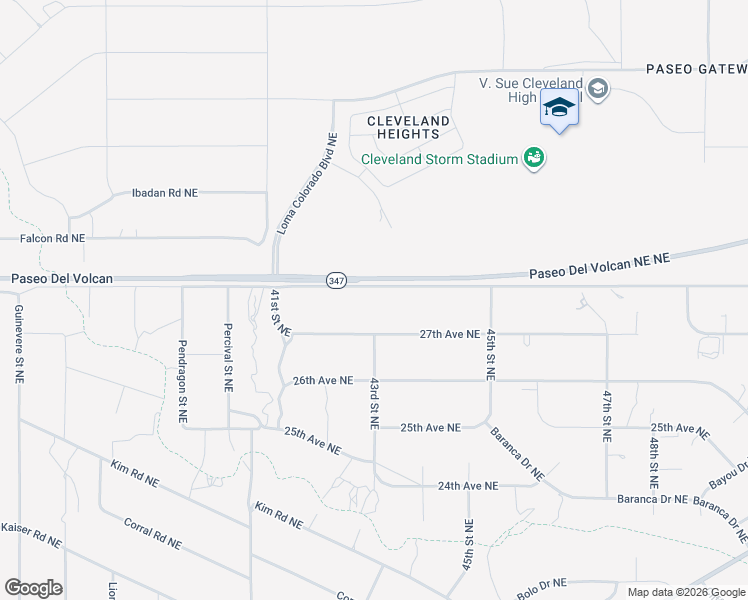 map of restaurants, bars, coffee shops, grocery stores, and more near 28th Avenue Northeast in Rio Rancho