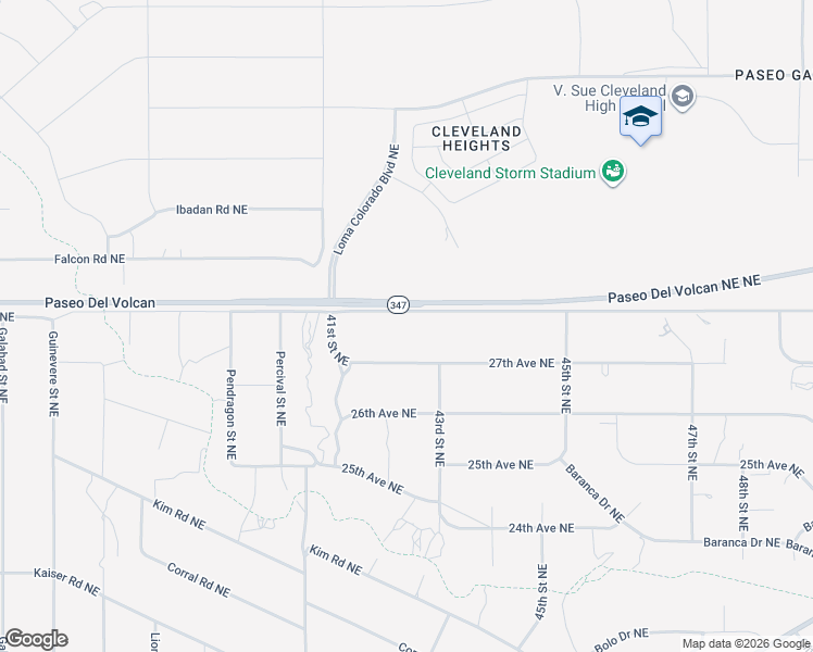 map of restaurants, bars, coffee shops, grocery stores, and more near 28th Avenue Northeast in Rio Rancho