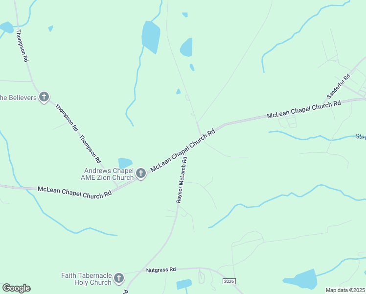 map of restaurants, bars, coffee shops, grocery stores, and more near 2754 McLean Chapel Church Road in Bunnlevel