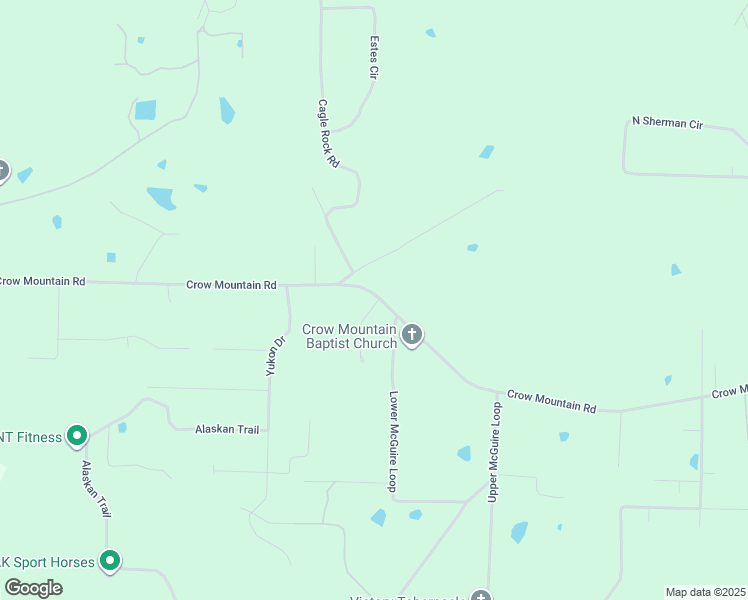 map of restaurants, bars, coffee shops, grocery stores, and more near 901 Crow Mountain Road in Russellville