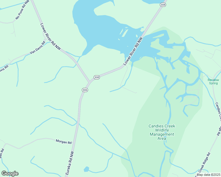 map of restaurants, bars, coffee shops, grocery stores, and more near 2263 Lower River Road Northwest in Charleston