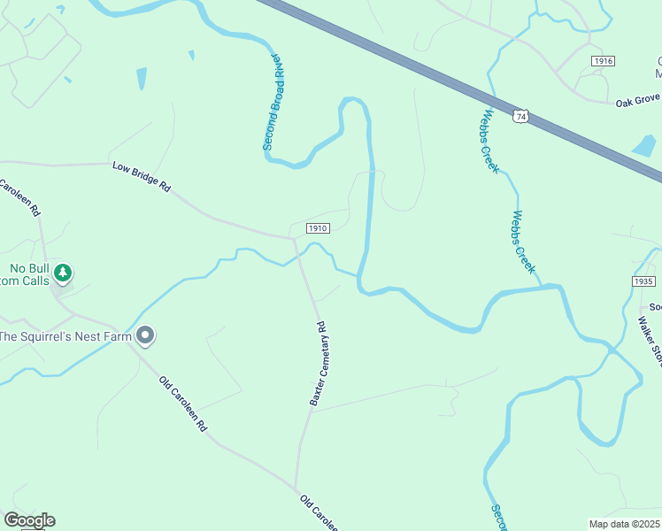 map of restaurants, bars, coffee shops, grocery stores, and more near Cemetery Street in Forest City