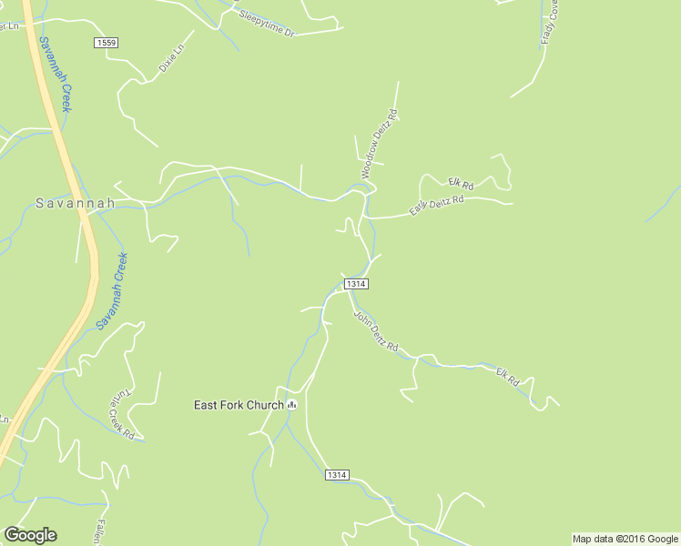 map of restaurants, bars, coffee shops, grocery stores, and more near Chickadee Lane in Sylva