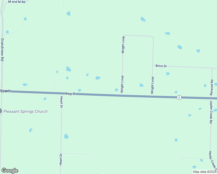 map of restaurants, bars, coffee shops, grocery stores, and more near 7 Wright Loop in Springfield