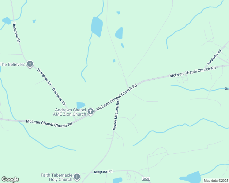 map of restaurants, bars, coffee shops, grocery stores, and more near 2754 McLean Chapel Church Road in Bunnlevel