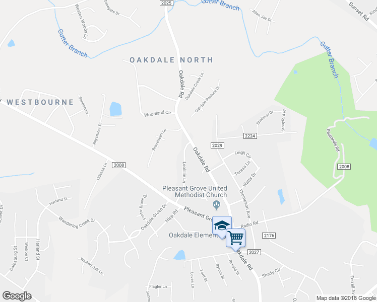 map of restaurants, bars, coffee shops, grocery stores, and more near 1516 Leolillie Lane in Charlotte