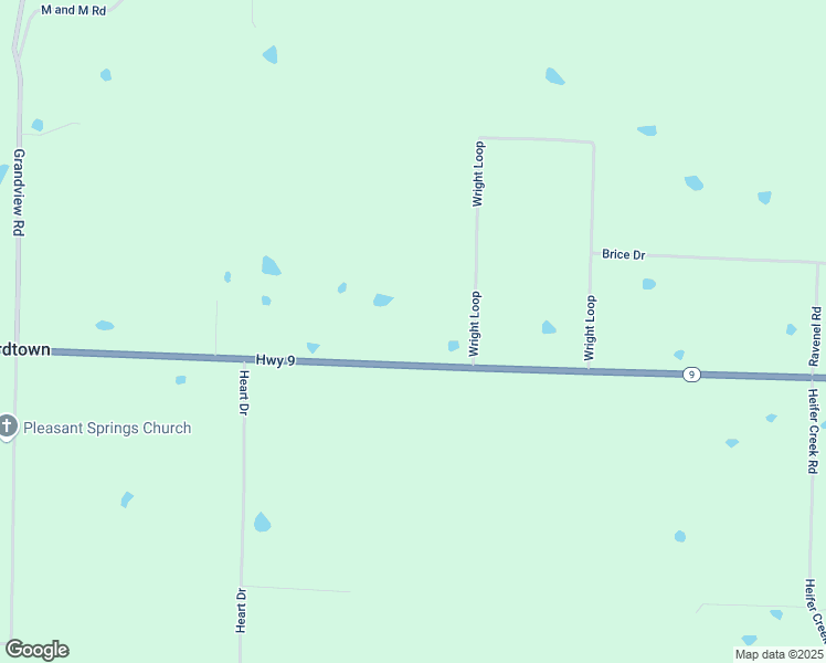 map of restaurants, bars, coffee shops, grocery stores, and more near 7 Wright Loop in Springfield