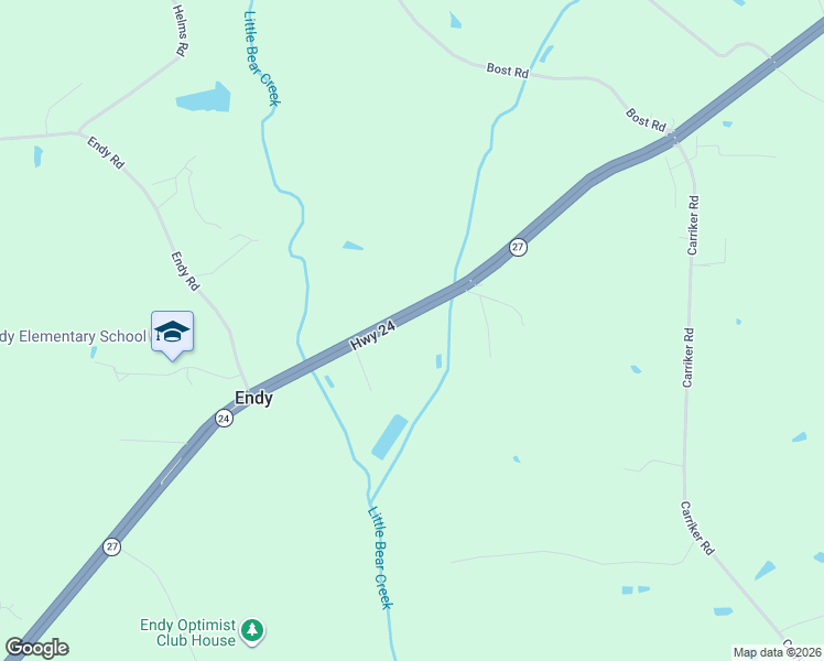 map of restaurants, bars, coffee shops, grocery stores, and more near 28110 Nc 24 27 Highway in Albemarle