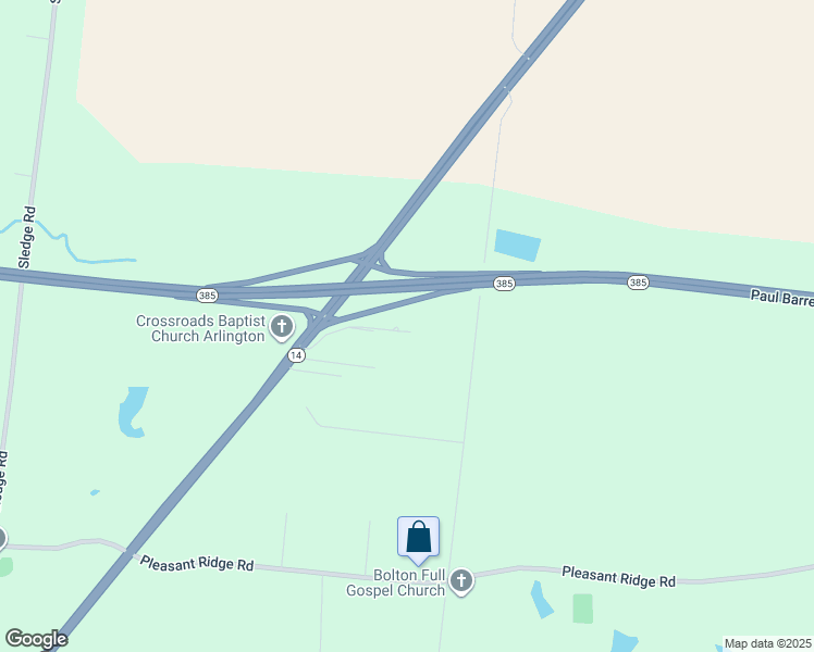 map of restaurants, bars, coffee shops, grocery stores, and more near 6636 Austin Peay Highway in Arlington