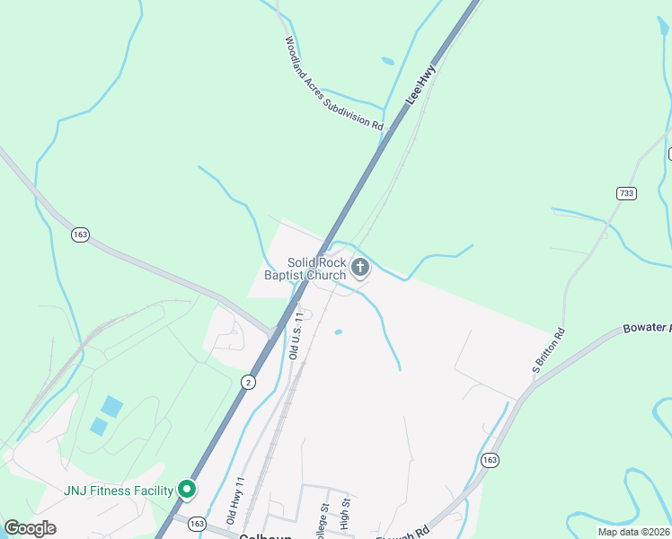map of restaurants, bars, coffee shops, grocery stores, and more near 4975 Hwy 11 S in Calhoun