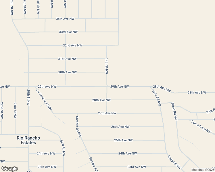 map of restaurants, bars, coffee shops, grocery stores, and more near 14th Street Northwest in Rio Rancho