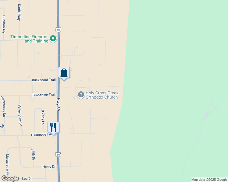 map of restaurants, bars, coffee shops, grocery stores, and more near 11631 North Onika Lane in Flagstaff