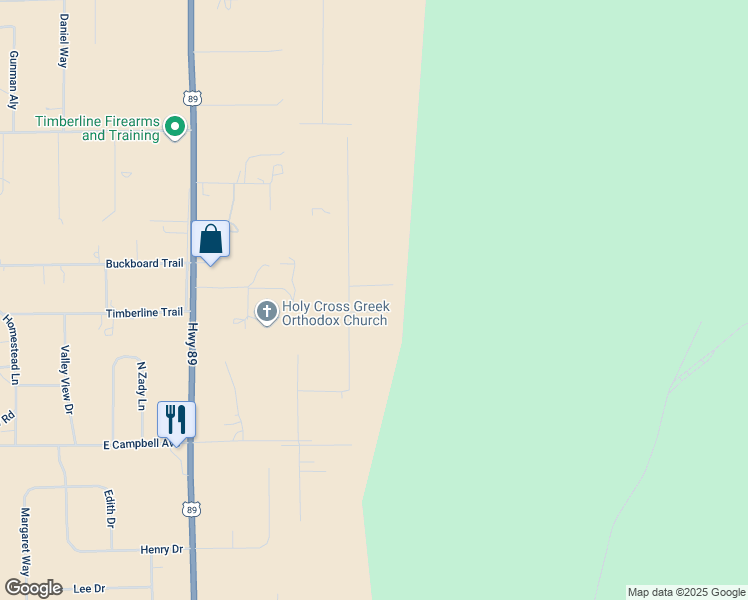 map of restaurants, bars, coffee shops, grocery stores, and more near 11631 North Onika Lane in Flagstaff