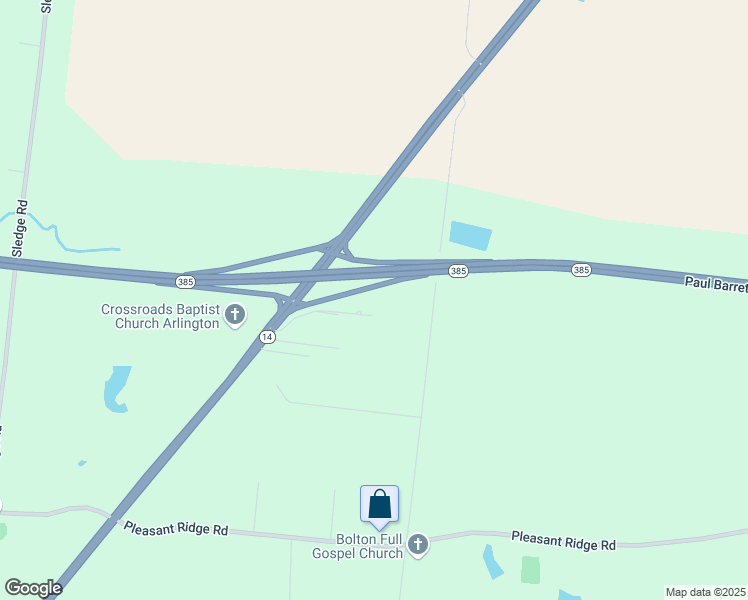 map of restaurants, bars, coffee shops, grocery stores, and more near 6636 Austin Peay Highway in Arlington